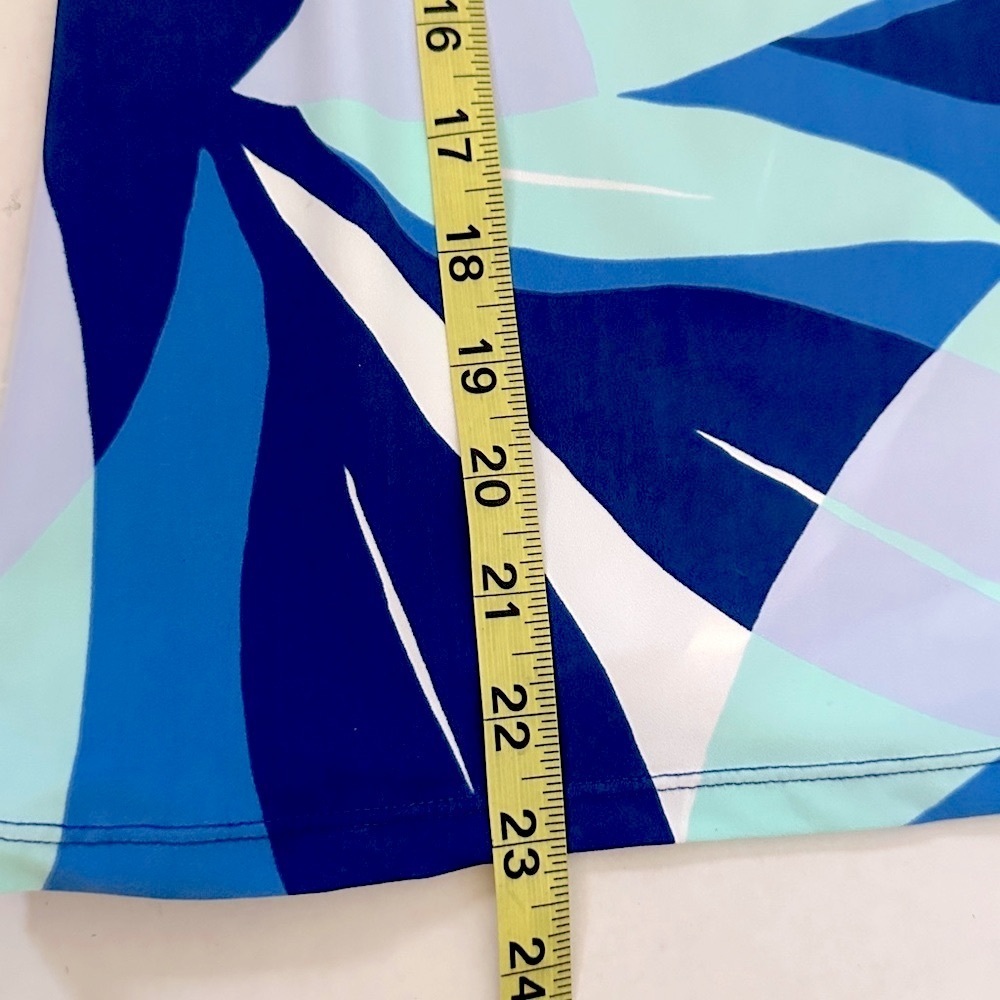 La Blanca Multicolor Leaf Pattern Long Sleeve Was… - image 9